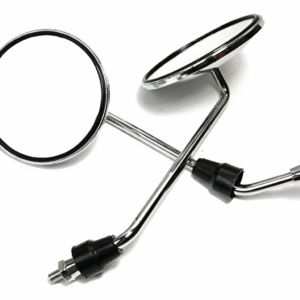 ROUND LIGHT VESPA CHROME SIDE GLASS ( SJ ES 206 )